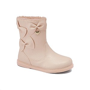 Bota Infantil Menina Klin Miss Laços Rosa