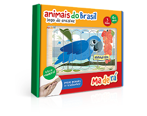 JOGO DE ENCAIXE ANIMAIS DO BRASIL