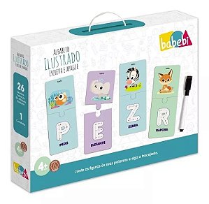 ALFABETO ILUSTRADO ESCREVA E APAGUE