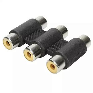 EMENDA RCA PLASTICO - RCA FEMEA - TRIPLA