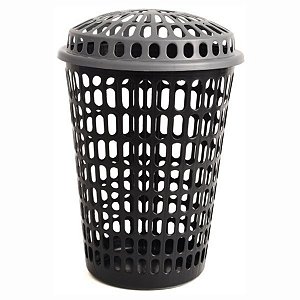 Cesto telado NR60 com tampa silverblak MB plástico