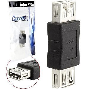 EXTENSOR EMENDA USB 2.0 - FEMEA PARA FEMEA 2.0 5+