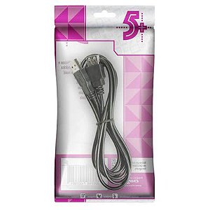 CABO USB MACHO + USB FEMEA 2.0 1,8M PIX