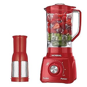 LIQUIDIFICADOR MONDIAL L-99 VERMELHO 110V