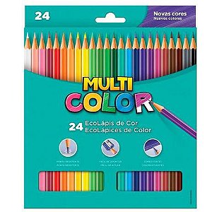 LAPIS DE COR MULTICOLOR 24 CORES
