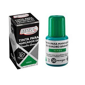TINTA PARA MARCADOR QUADRO BRANCO VERDE BRW
