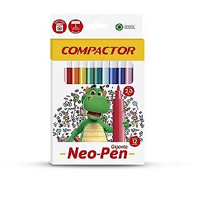 CANETINHA HIDROGRAFICA NEOPEN GIGANTE 12 CORES(E)