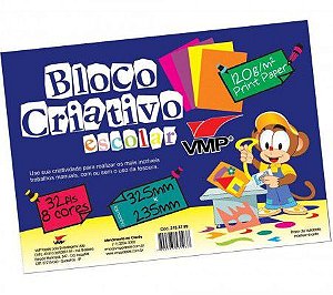 BLOCO CRIATIVO COLORSET 325X235 8 CORES VMP