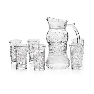 CONJUNTO JARRA DE VIDRO 1,8L E 6 COPOS 250ML INGÁ