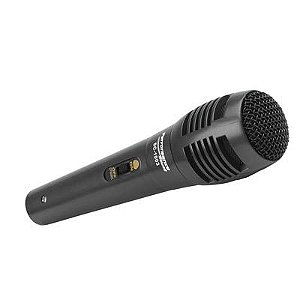 MICROFONE UNIDIRECIONAL COM FIO PRETO CHIPSCE