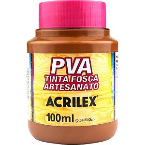 TINTA FOSCA PVA 100ML ACRILEX MARROM