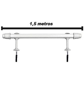 KIT VARAO 1,5M BRANCO Nº 01 FINO 19MM