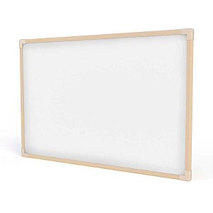 Quadro branco uv madeira pinus neo 060 x 040 cm