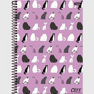 CADERNO 15 MATÉRIAS CLIFF FEMININO FORONI