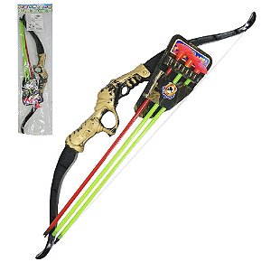 ARCO E FLECHA 3 VENTOSAS + SUPORTE COLORS 48CM N