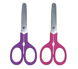 TESOURA ESCOLAR BAZZE CLUB 12CM MENINA