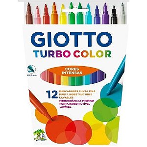 CANETINHA HIDROGRÁFICA GIOTTO TURBO 12 CORES