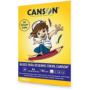 BLOCO DESENHO CREME INFANTIL 20FLS A4 140GM2