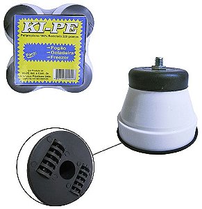 PE DE PLASTICO REDONDO DE FOGAO/GELADEIRA BRANCO