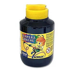 TINTA GUACHE 250 ML AMARELO PRETO UNIDADE ACRILEX