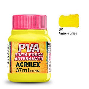 TINTA PVA FOSCA ARTESANATO 37ML AMARELO LIMÃO ACRI