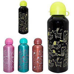 GARRAFA SQUEEZE DE ALUMINIO ESTAMPAS WELLMIX