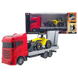CAMINHÃO CITY WORK TRUCK CARREGADEIRA ORANGE TOYS