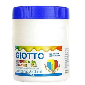 TINTA TEMPERA GUACHE GIOTTO 250ML BRANCO
