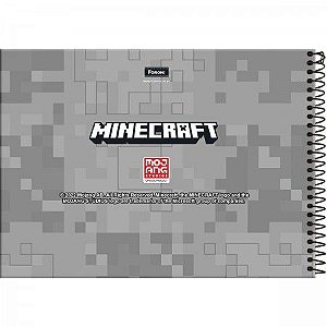 CADERNO DESENHO CARTOGRAFIA 80F MINECRAFT FORONI