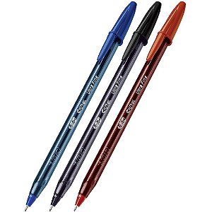 CANETA BIC ULTRA FINA VERMELHA 0.7mm CRISTAL