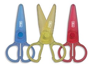 TESOURA ESCOLAR PLASTICO T403 122MM UNIDADE