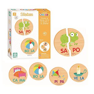JOGO PEDAGÓGICO CRESCER - SÍLABAS NIG