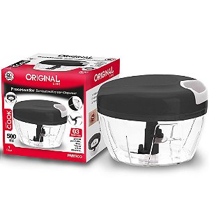 Mini Processador Manual 200ml em Plástico