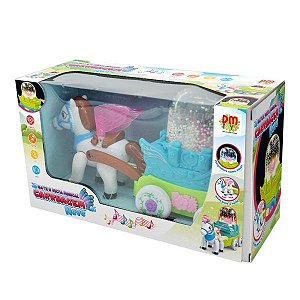 BRINQUEDO BATE E VOLTA MUSICAL CARRUAGEM NEVE