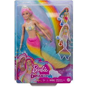 BONECA BARBIE FANTASY SEREIA MUDA DE COR GTF89