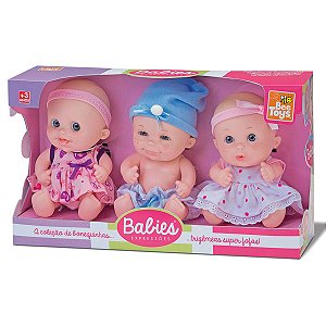 BONECA BABIES EXPRESSOES TRIGEMEAS BEE TOYS