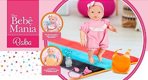 BONECA NEW MINI BEBE MANIA BABA BRANCA