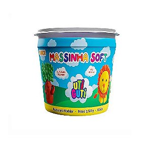 MASSINHA MODELAR SOFT UTIGUTI POTE 140G ROSA ESCUR