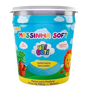 MASSA DE MODELAR SOFT UTIGUTI POTE 500G BRANCO