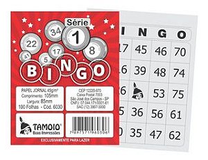BLOCO PARA BINGO JORNAL 105X85MM 100FLS. TAMOIO UN