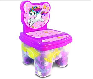CADEIRA TOY BLOCOS FEMININO -  24 PCS GGB
