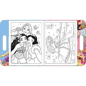 LIVRO DE COLORIR + ATIVIDADES COM ADESIVO PRINCESA