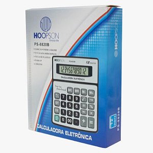 CALCULADORA  PS8820B 12 DÍGITOS HOOPSON