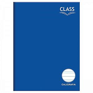 CADERNO DE CALIGRAFICA BROCHURA 80FLS CLASS AZUL F