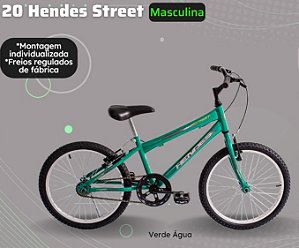 BICICLETA BIKE 20 STREET PRETA HENDES