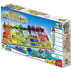 EDUCA MONTESSORI LETRAS NUMEROS FORMAS CORES GGB