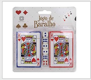 KIT BARALHO PLÁSTICO MAIS DADOS MOMENT