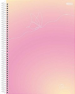 CADERNO ESPIRAL 1/4 80FLS CLEAN ANIMATIVA