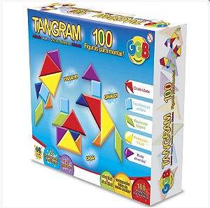 JOGO PEDAGÓGICO TANGRAM 100 FIGURAS PARA MONTAR GG
