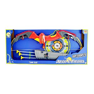 Arco e Flecha com luz DM Sports sortido DMTOYS